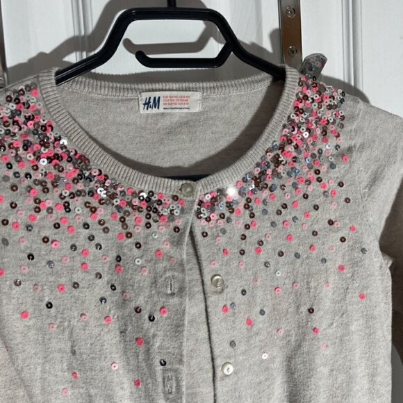 H&M Cardigan with sequence sweater size - Picture 2 of 7